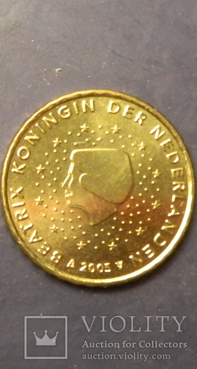 10 євроцентів Нідерланди 2005 UNC рідкісна, фото №2