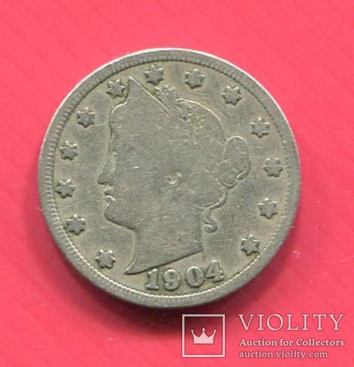 США 5 центов 1904 Либерти