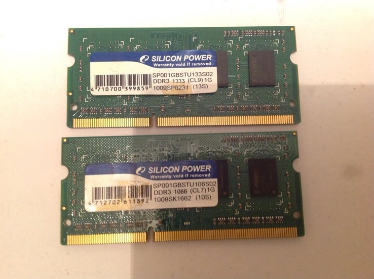 Память DDR3 1 Gb (2 шт)