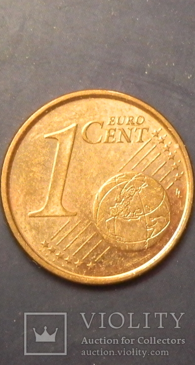 1 євроцент Іспанія 2013, фото №3