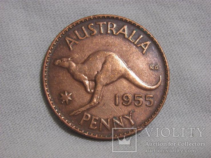 1 пенни 1955г Австралия