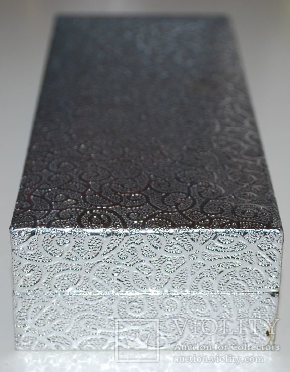 Подарочный пенал из парчи, от перьевой ручки из серебра ХЮЗ, ручной работы., фото №7