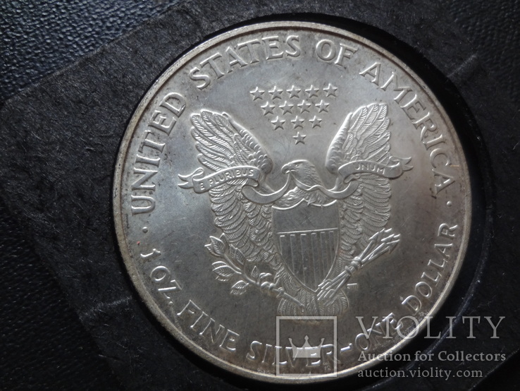 Доллар 1995 США  UNC  серебро, фото №5