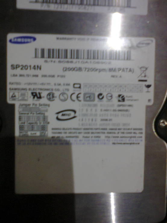 Вінчестер (HDD, жорсткий диск) 200-300Gb SATA IDE, фото №10