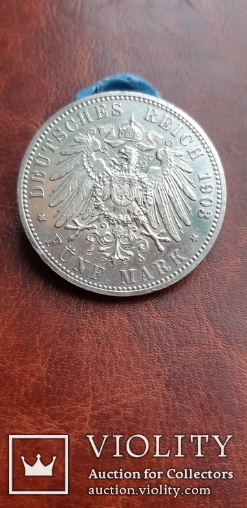 5 марок 1903 р. А Саксен Альтенбург. Юбилейная., фото №10