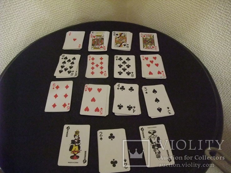 Колода мини карт - 52 листа + 2 Джокера ., фото №2