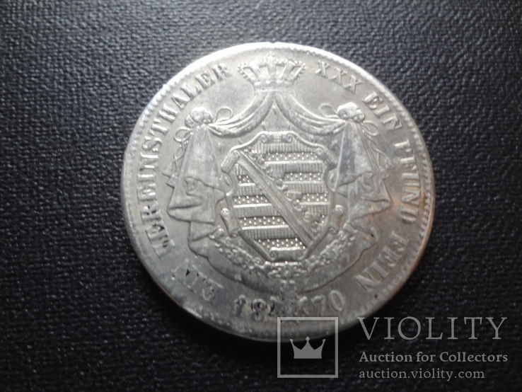 1 талер 1870 Саксен-Кобург Гота серебро   (О.5.7)~, фото №5
