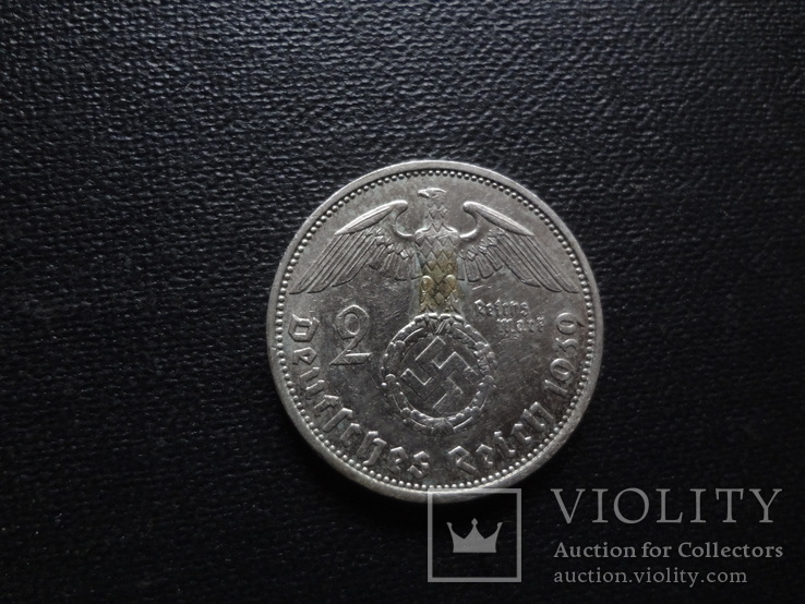 2 марки 1939 Германия серебро    (О.4.11)~, фото №3