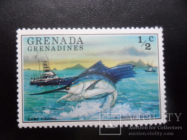 Фауна моря. Гренада, Гренадины. Рыба.  MNH