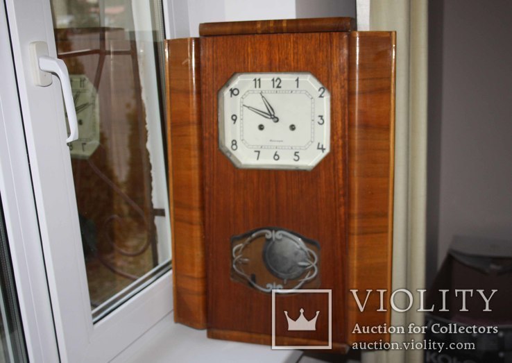 Часы Янтарь в деревянном корпусе., фото №2