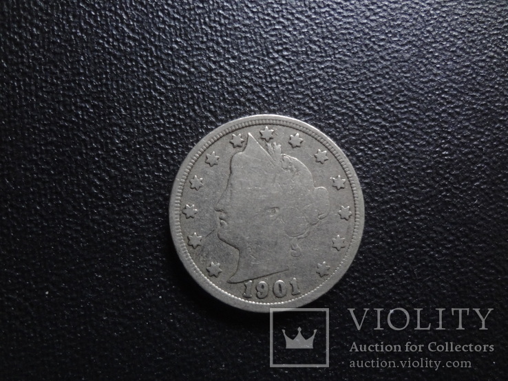 5 центов 1901  США   (С.1.23)~, фото №2