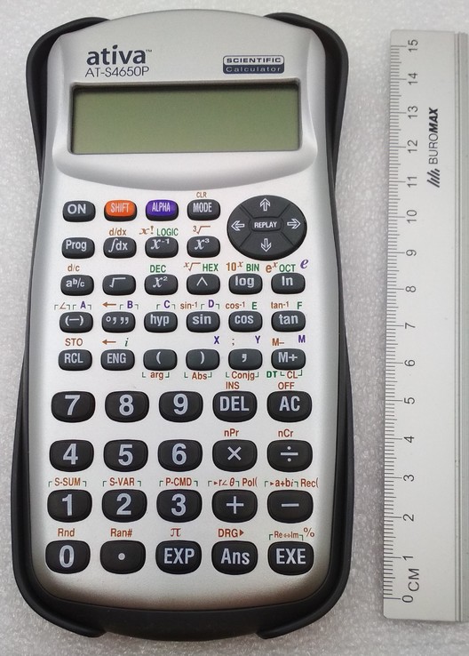 Калькулятор Инжинерный, Научный, Исследовательский ATIVA-AT-S4650P, photo number 2