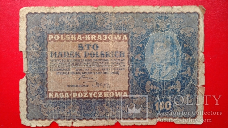100 марок Польша, фото №2