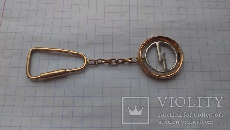 Брелок для ключей "Опель" золото 585, вес 10,86 гр., фото №4