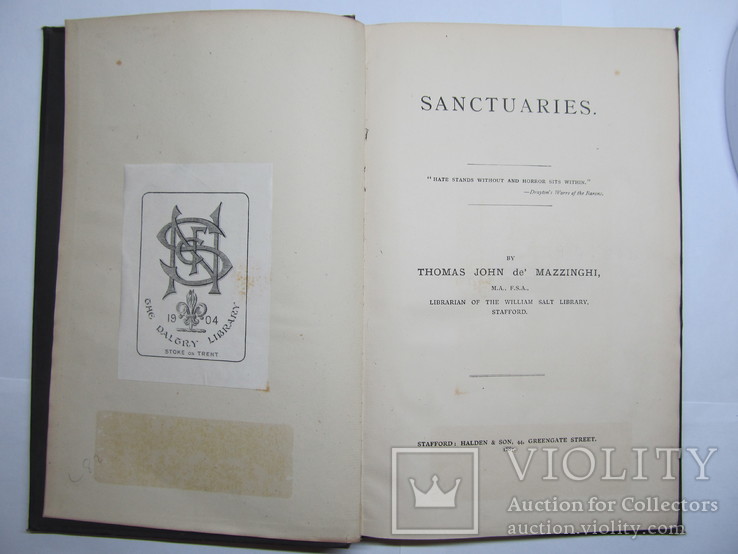 Sanctuaries с тиснением, 1887 года, фото №5