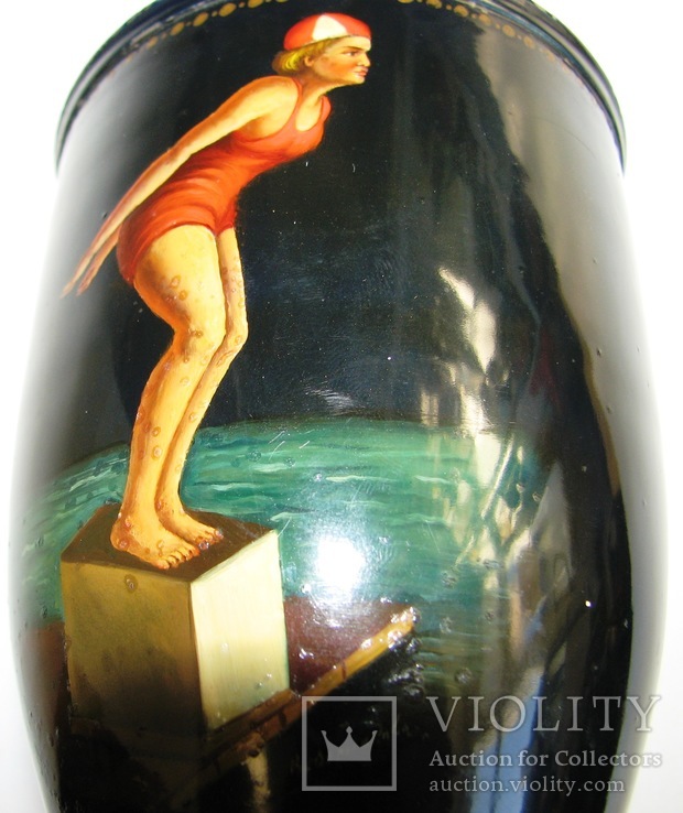 1951  Спортивный кубок Федоскино Плавание, фото №5