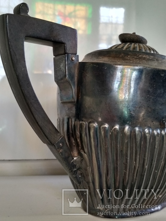 Чайник кофейник коллекционный Англия металл клейма, фото №4