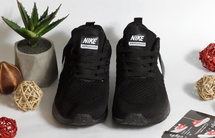 0273 Кроссовки Nike Черный Текстиль 37 размер 23,5 см стелька, photo number 7