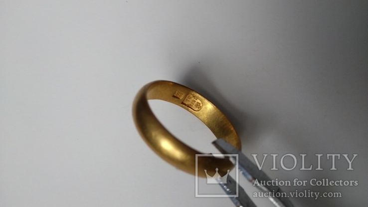 Кольцо золотое 1882 год, фото №3