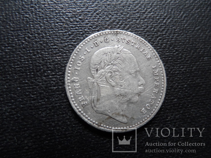 20 крейцеров 1869 Австро-Венгрия серебро    (Г.14.10)~, фото №5