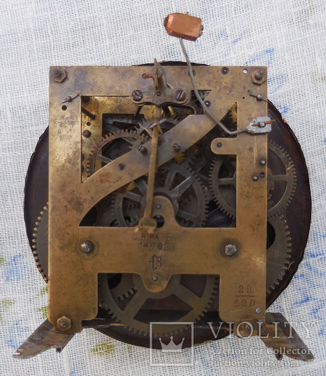 Механизм с боем к настенным часам D.R.Patent 147023, фото №2