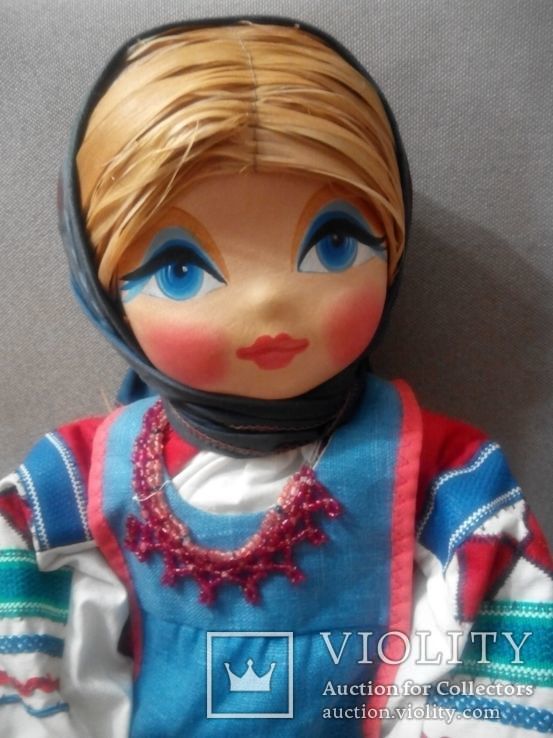 Марья краса русая коса кукла в наряде N-губернии 67см, фото №8
