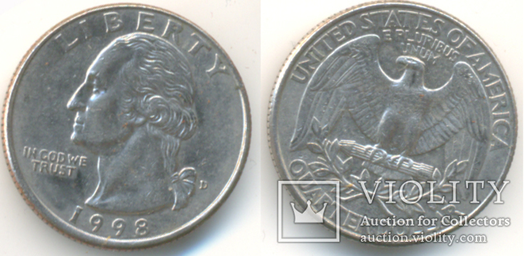 25 центов 1998 Д