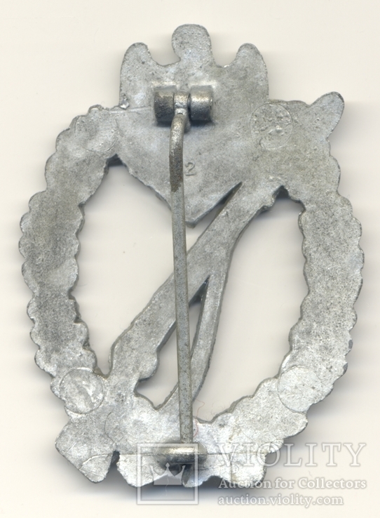 Пехотный знак в серебре (пр-ль Assmann &amp; Söhne), фото №3