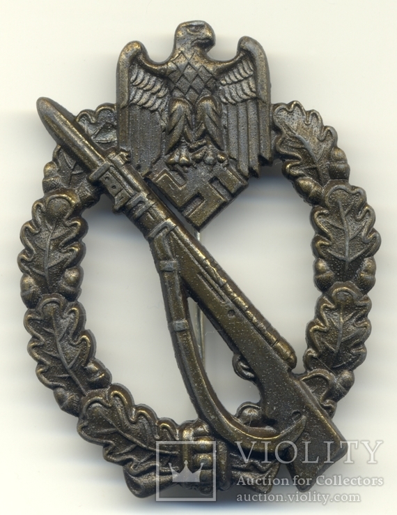 Пехотный знак в бронзе (пр-льFeix, Josef &amp; Sohne (JFS)), фото №2