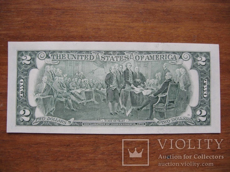 2 доллара с номером 1992-02-11, фото №3