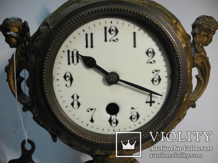 Большие настольные часы кон 19 нач 20 века ( на ходу , Европа ), фото №4