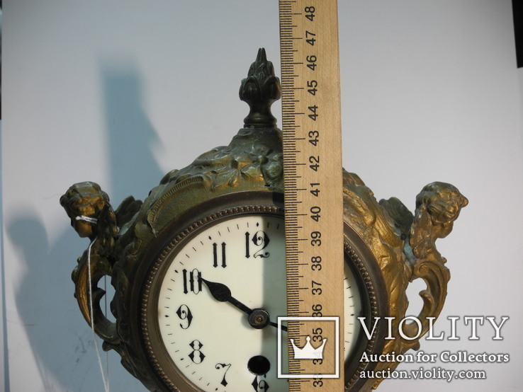 Большие настольные часы кон 19 нач 20 века ( на ходу , Европа ), фото №7