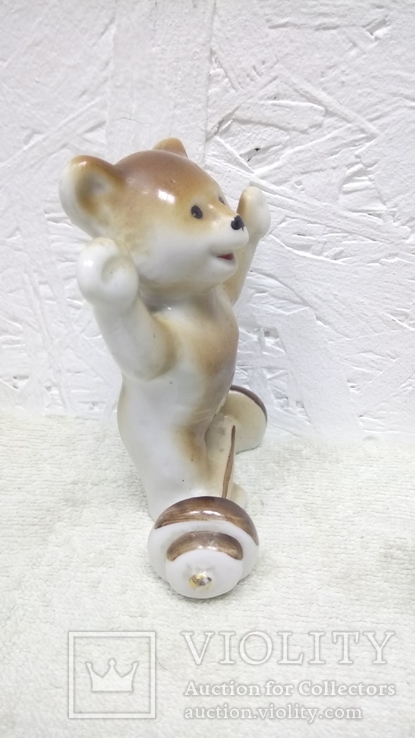 Статуэтка Олимпийский мишка-штангист, фото №7
