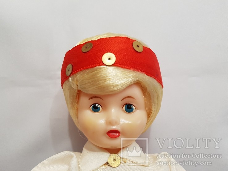 Кукла Сальво Salvo Тийна в коробке , Эстония СССР 1975 год , национальная одежда, фото №4