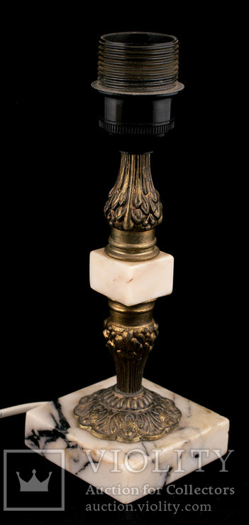 Лампа настільна, бронза + камінь, фото №7