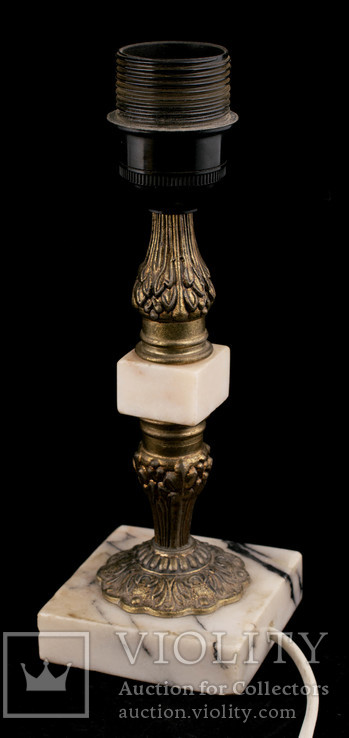 Лампа настільна, бронза + камінь, фото №8