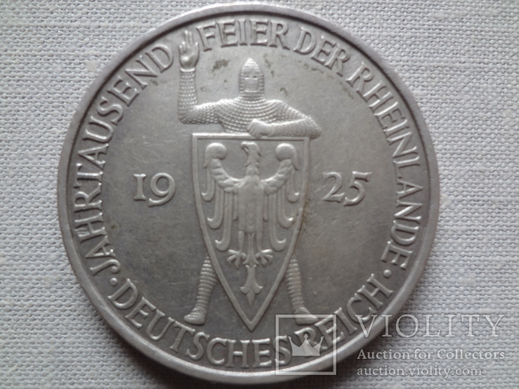 5 марок 1925 Райленд  серебро     (О.9.2)~, фото №2