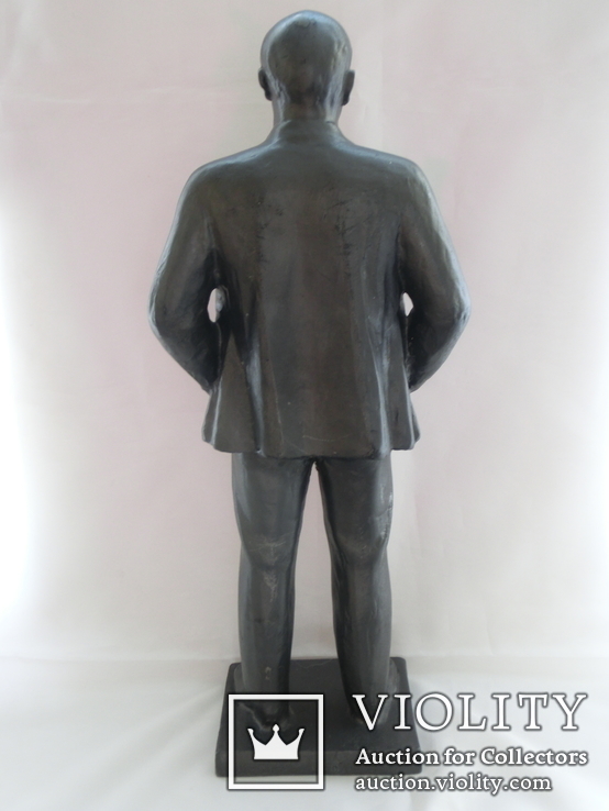 Скульптура В.И. Ленин автор Дерунов 42см. Вес 4кг., фото №7