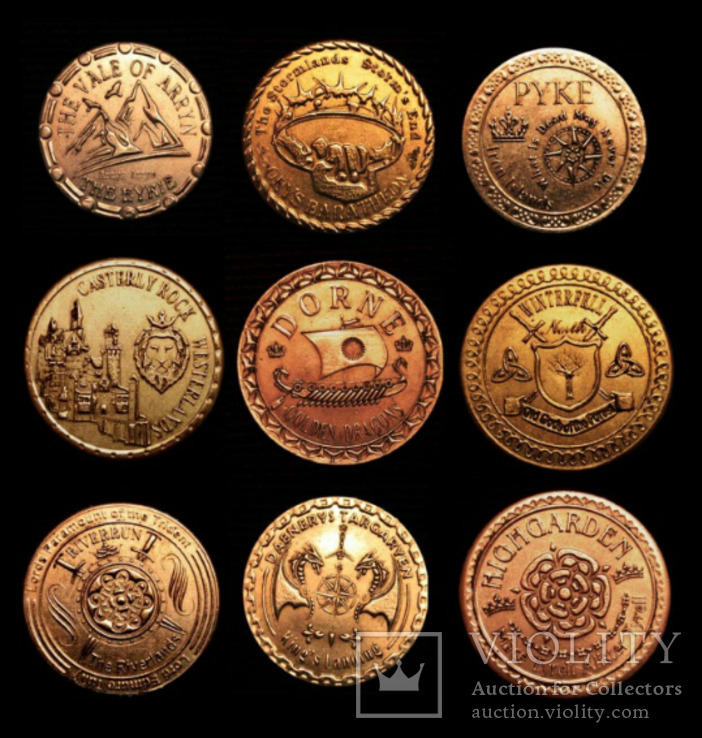 Полное собрание монет на тему "Игра Престолов" (Game of Thrones), фото №2