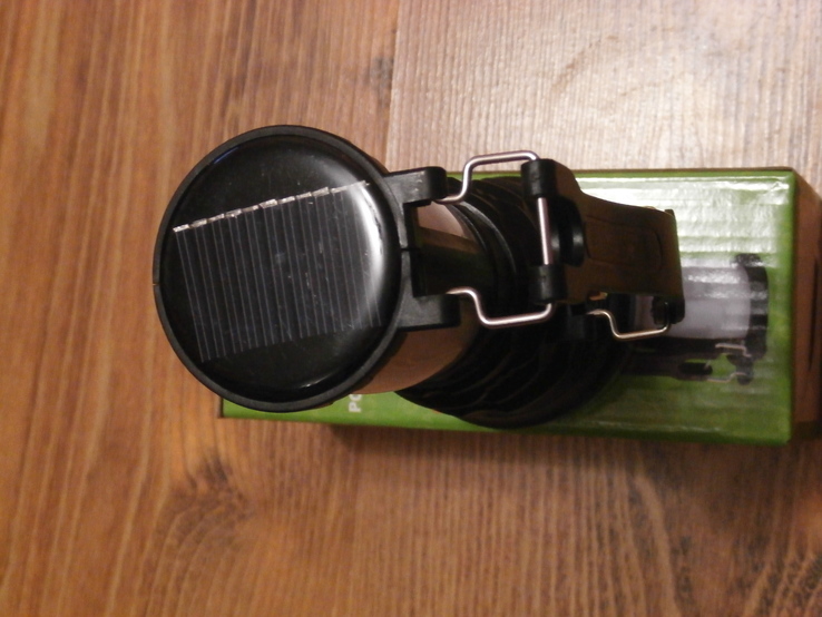 Фонарик аккумуляторный с солнечной панелью YJ-2891T для походов или активного отдыха, фото №4