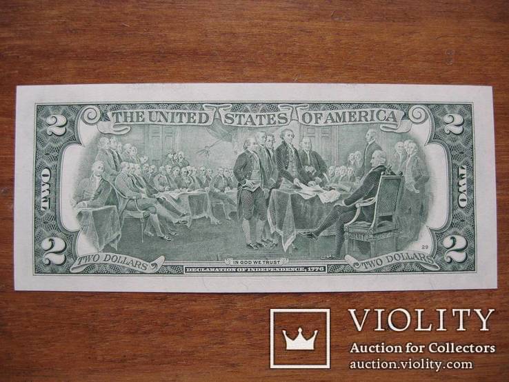 2 доллара с номером 1992-01-02, фото №3
