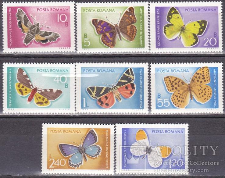 Румыния 1969 бабочки MNH