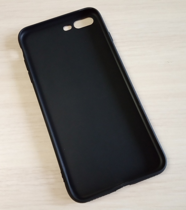 Силиконовый чехол для iPhone 7 Plus, iPhone 8 Plus черный (матовый), фото №4