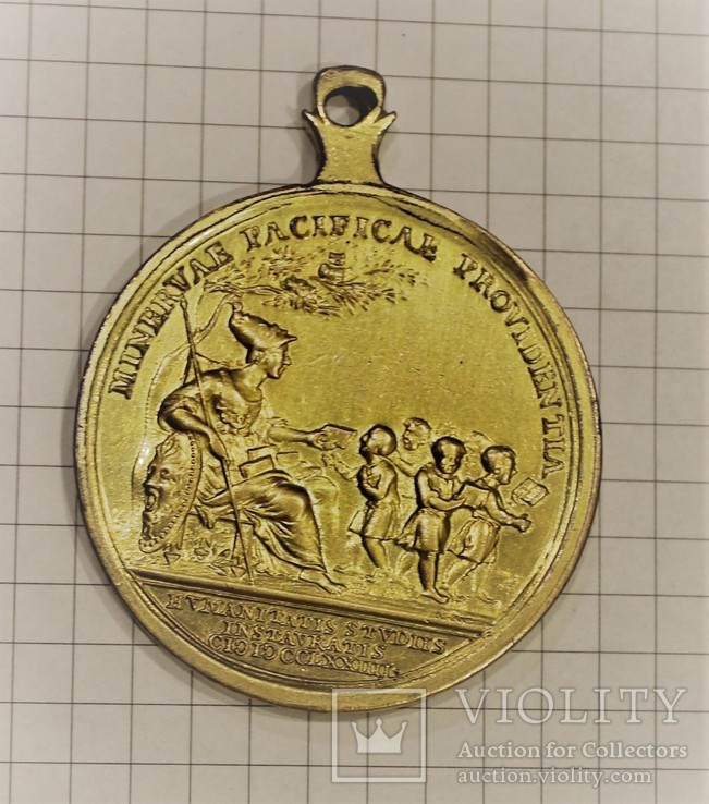 Большая золотая медаль Марии-Терезии "За заслуги в образовании" 1774г., фото №3