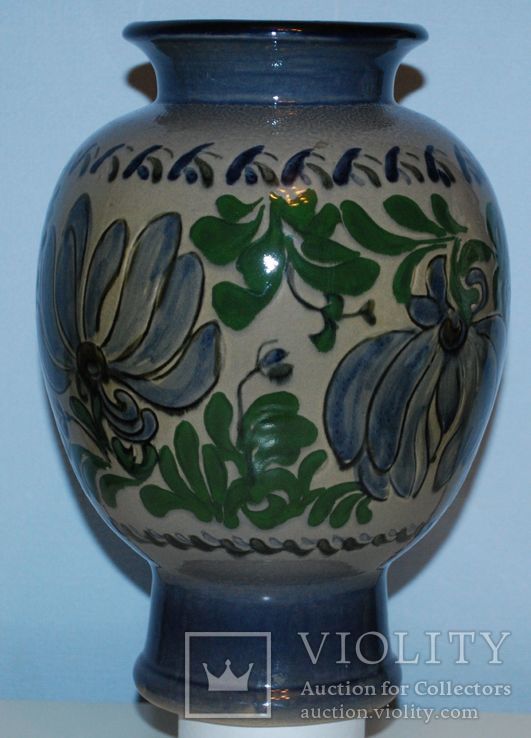Большая ваза, пр.СССР, ЛКСФ - 28х18 см., фото №5