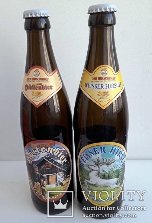 Комплект оригинальной упаковки  из-под баварского  пива "Der Hirschbrau". Германия, фото №7