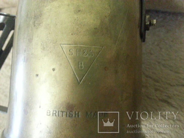 Латунная паяльная лампа S.H&amp;S B British Made керосиновая бензиновая, фото №4