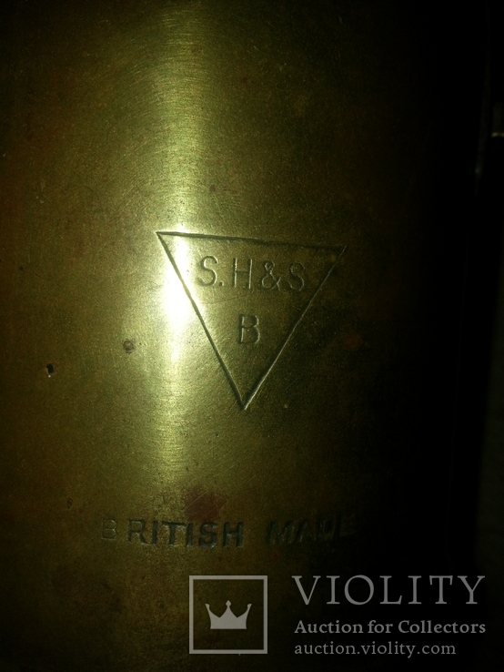 Латунная паяльная лампа S.H&amp;S B British Made керосиновая бензиновая, фото №5