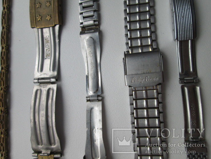 Лот: Браслет металлический к часам -6 шт.,разные,в том числе СССР., фото №6