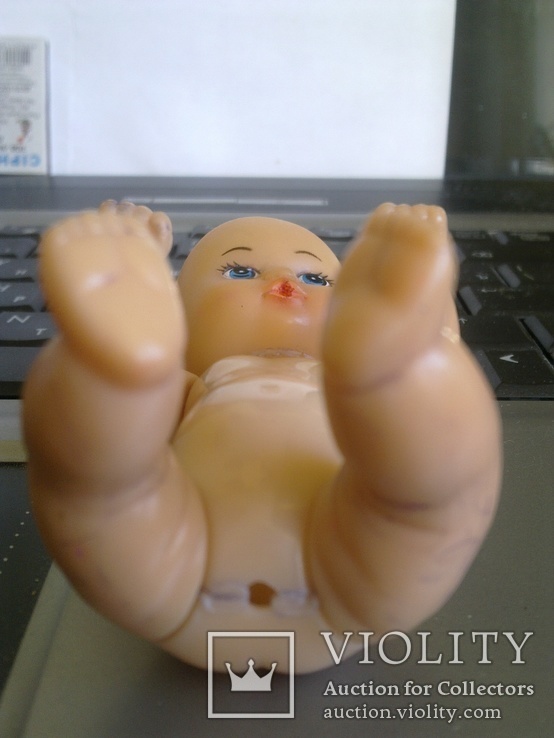 Кукла коллекционная "Пупс - младенец" (ГДР) клейменая советского периода, фото №5